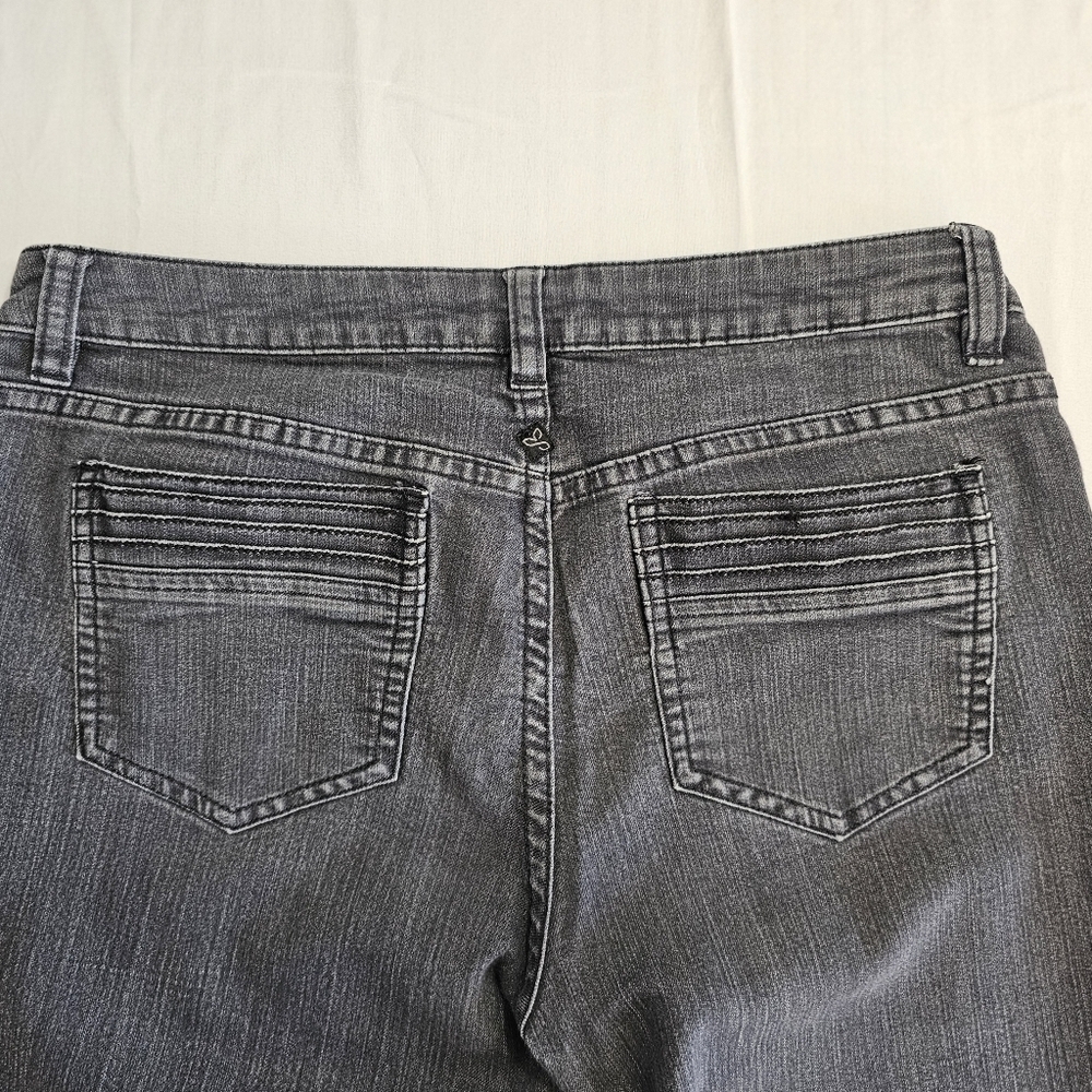 Prana Women's Gray 8/29 Short Enseam  Soft BootCut Jeans - Picture 4 of 7